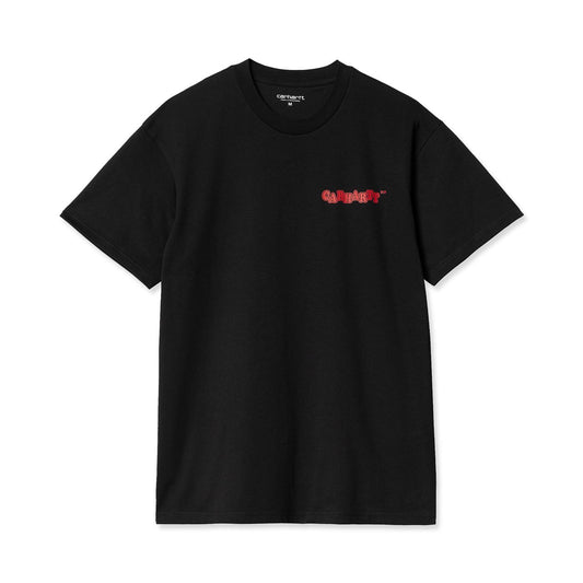 Carhartt WIP S/S Fast Food T-Shirt Black/Red  - I0332491V2XX