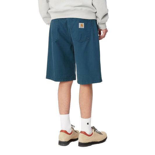 Carhartt WIP Landon Short Naval rinsed  - I033280E902
