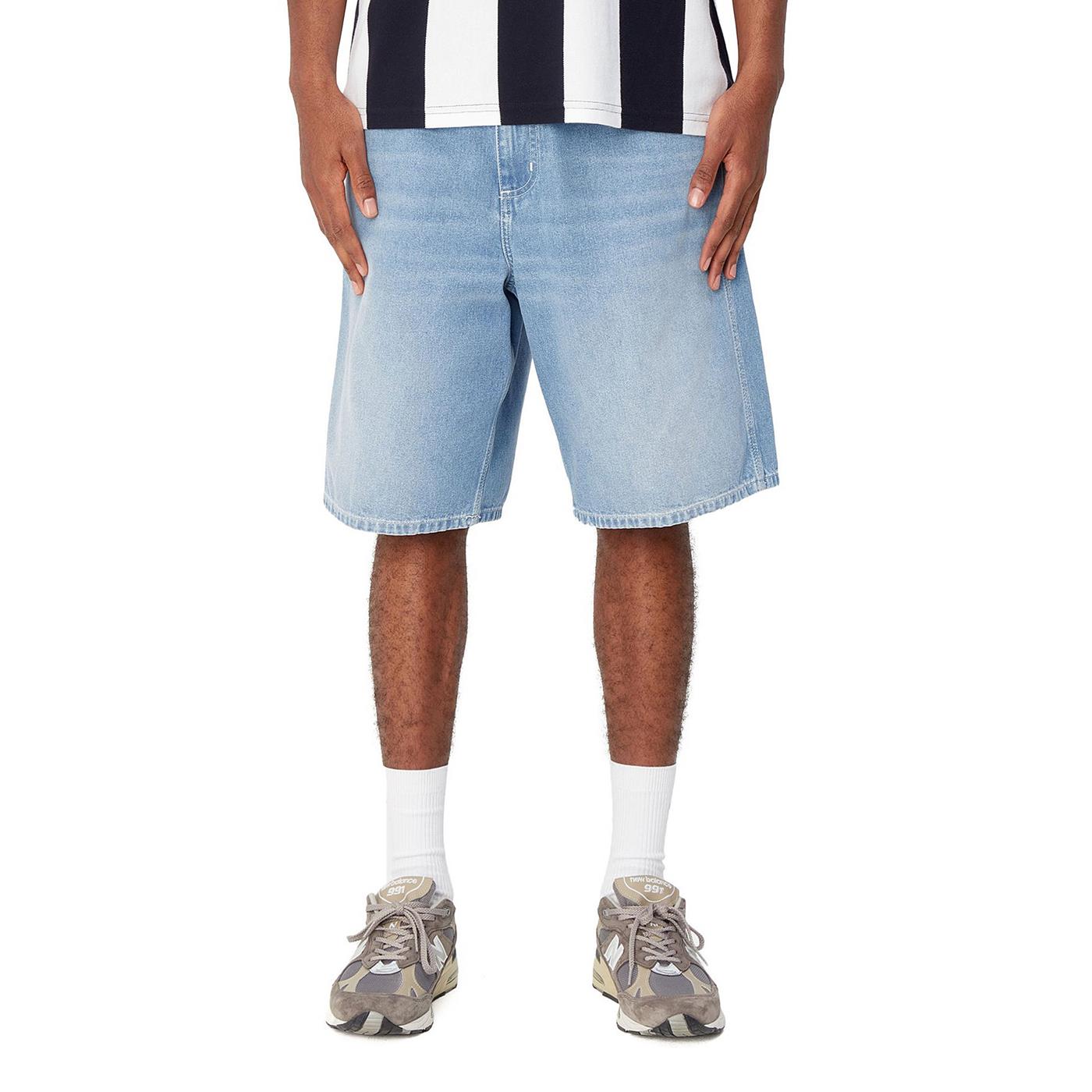 Carhartt WIP Simple Short Blue light true washed  - I03333301ZO