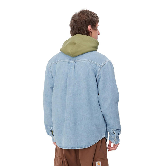 Carhartt WIP Harvey Shirt Jacket Blue dark bleached  - I033346010E