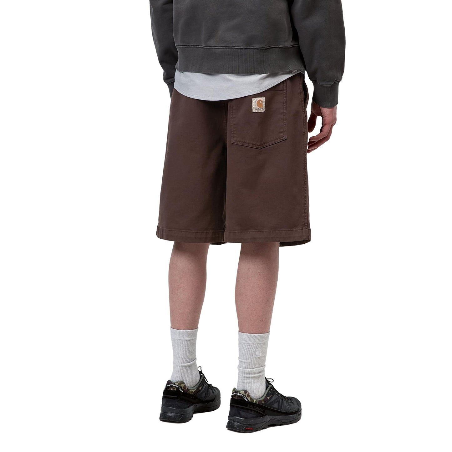 Carhartt WIP Floyde Short Ristretto garment dyed  - I0335873RDGD