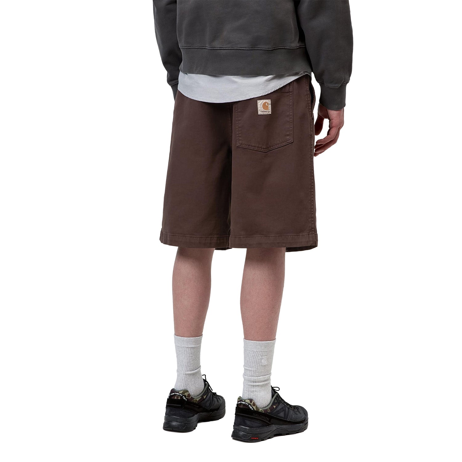 Carhartt WIP Floyde Short Ristretto garment dyed  - I0335873RDGD