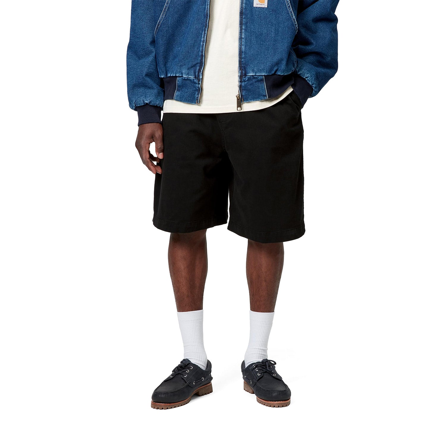 Carhartt WIP Floyde Short Black garment dyed  - I03358789GD