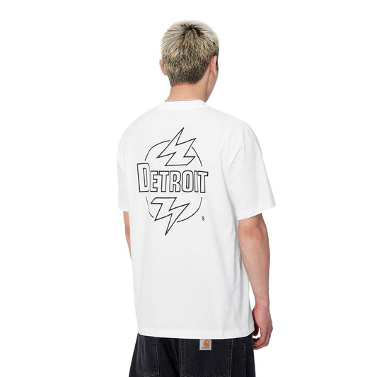 Carhartt WIP S/S Ablaze T-Shirt White/Black  - I03363900AXX