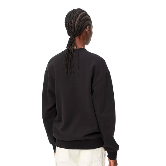 Carhartt WIP W Carhartt Sweat Black/White  - I0336470D2XX