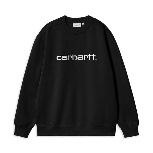 Carhartt WIP W Carhartt Sweat Black/White  - I0336470D2XX