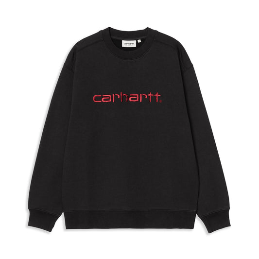 Carhartt WIP W Carhartt Sweat Black/Scarlet