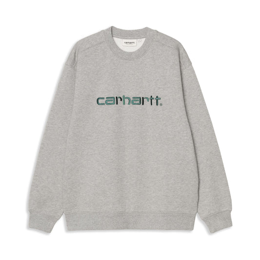 Carhartt WIP W Carhartt Sweat Grey Heather/Dark Fir