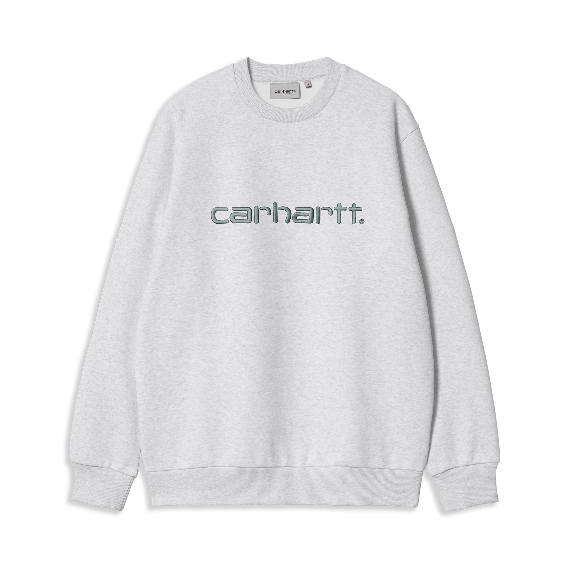 Carhartt WIP W Carhartt Sweat Ash Heather/Citadel  - I03364739KXX