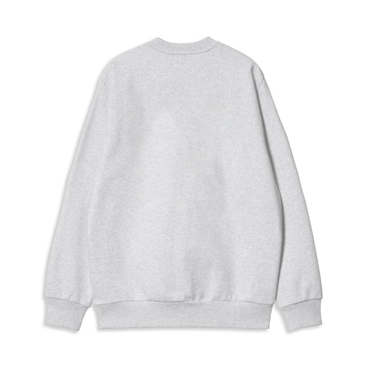 Carhartt WIP W Carhartt Sweat Ash Heather/Citadel  - I03364739KXX