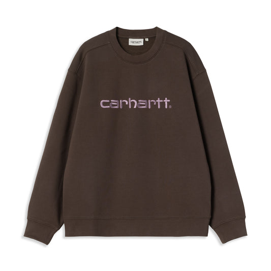 Carhartt WIP W Carhartt Sweat Vitola/Phlox  - I03364739LXX
