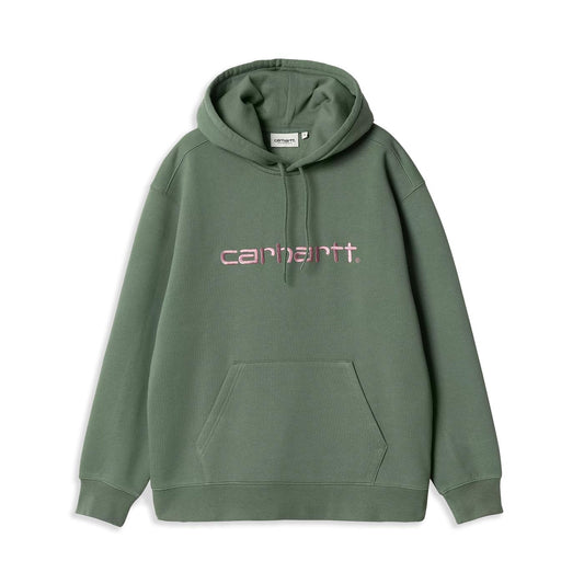 Carhartt WIP W Hooded Carhartt Sweat Park/Hortensis  - I0336482RXXX