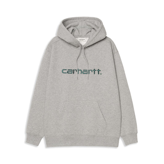 Carhartt WIP W Hooded Carhartt Sweat Grey Heather/Fir