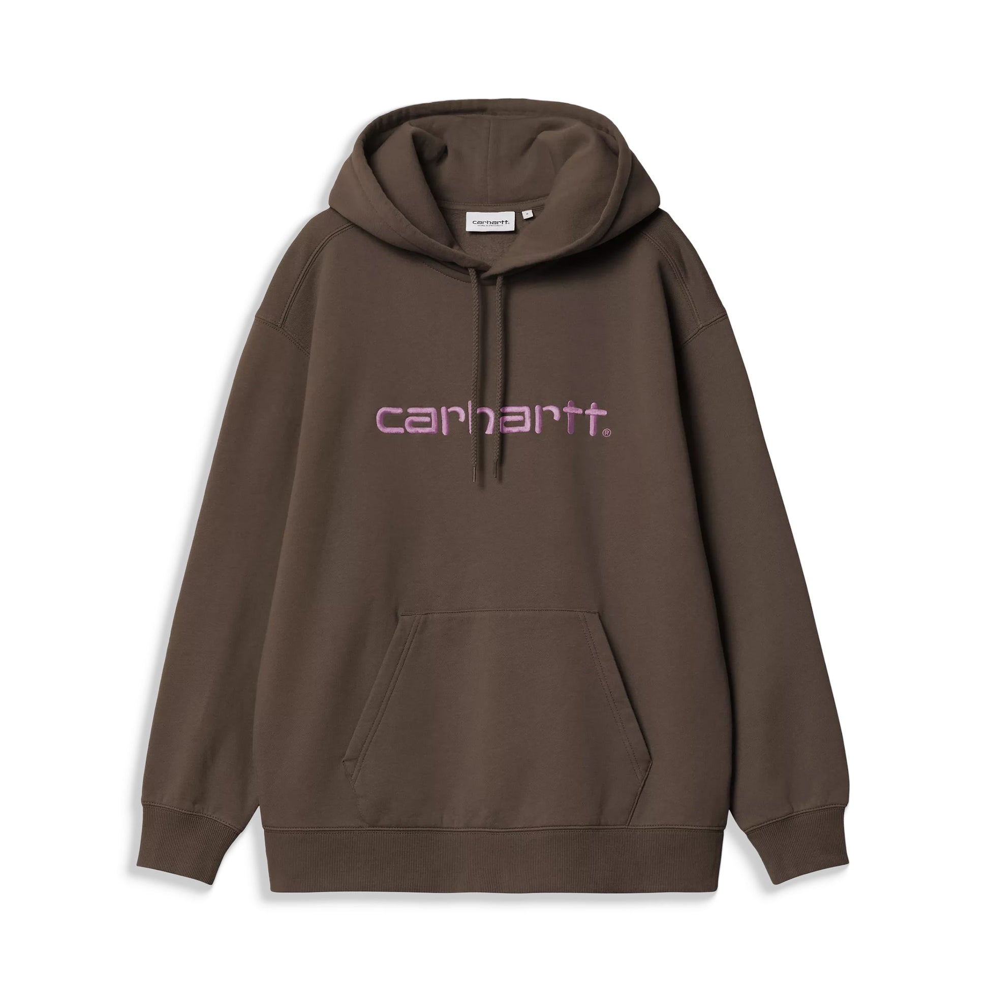 Carhartt WIP W Hooded Carhartt Sweat Vitola/Phlox  - I03364839LXX