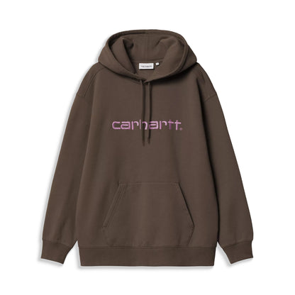Carhartt WIP W Hooded Carhartt Sweat Vitola/Phlox  - I03364839LXX