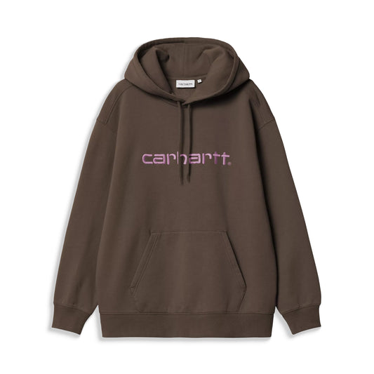 Carhartt WIP W Hooded Carhartt Sweat Vitola/Phlox  - I03364839LXX