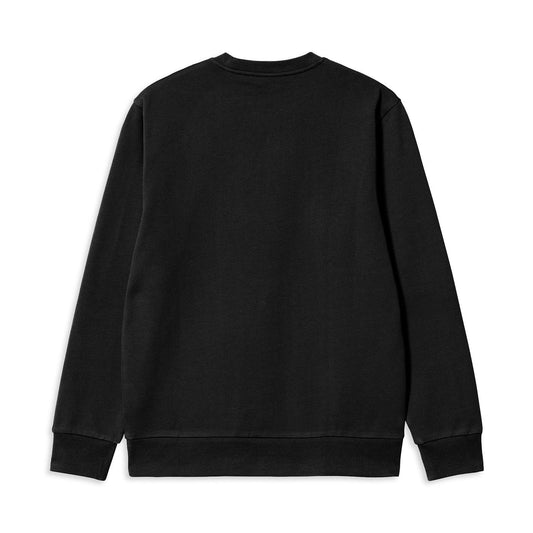 Carhartt WIP Script Embroidery Sweat Black/White  - I0336570D2XX