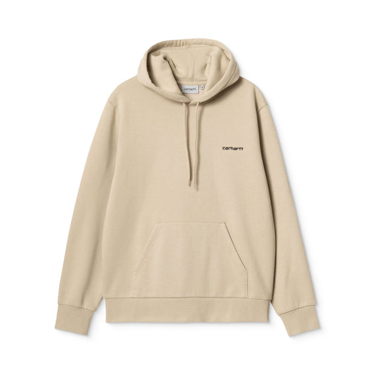Carhartt WIP Hooded Script Embroidery Sweat Wall/Black
