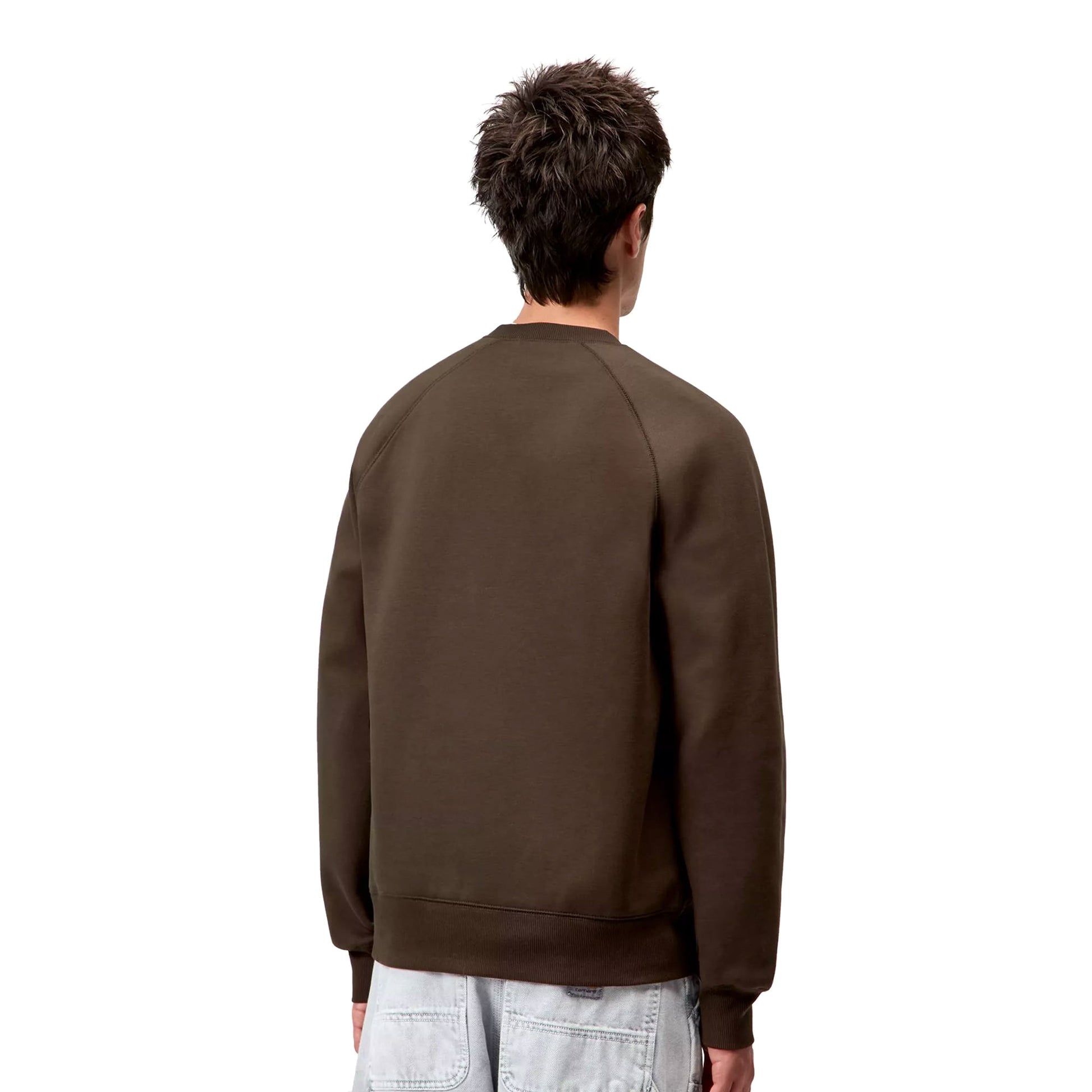 Carhartt WIP Chase Sweat Tobacco/Gold  - I03366000WXX