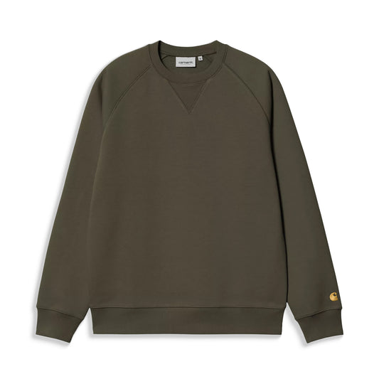 Carhartt WIP Chase Sweat Olive/Gold  - I0336603CBXX