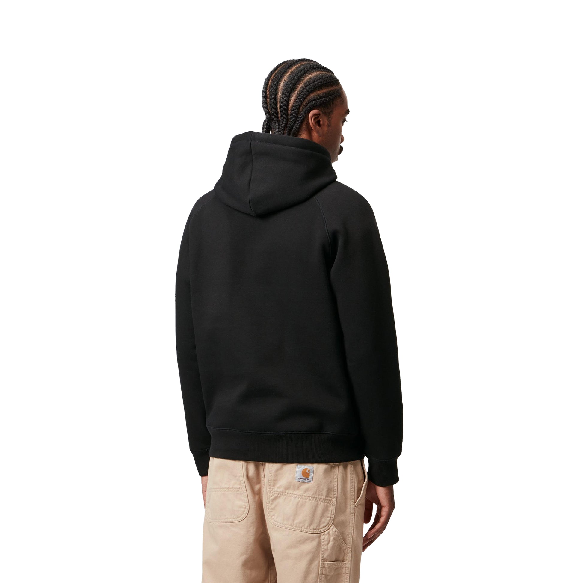 Carhartt WIP Hooded Chase Sweat Black/Gold  - I03366100FXX