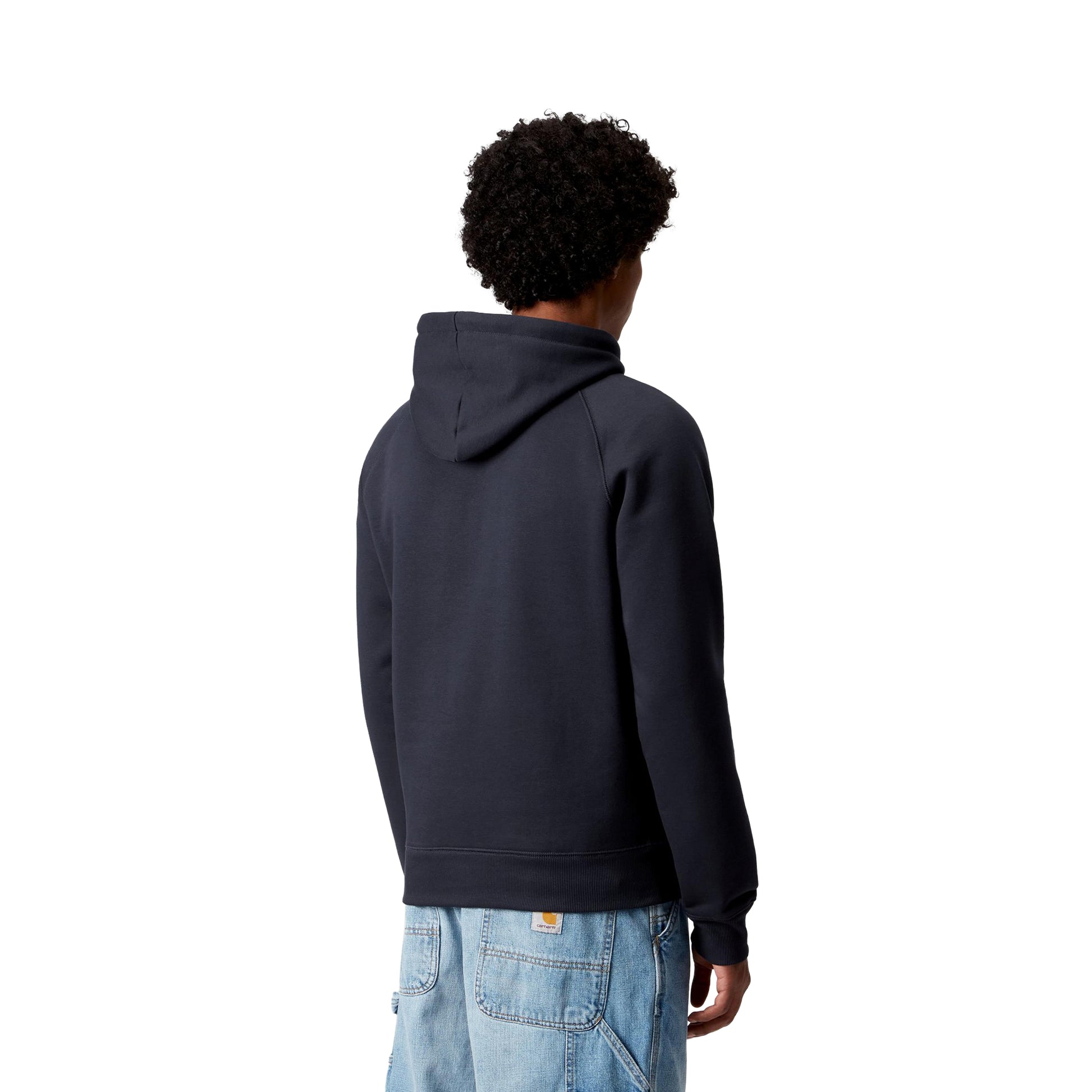 Carhartt WIP Hooded Chase Sweat Dark Navy/Gold  - I03366100HXX