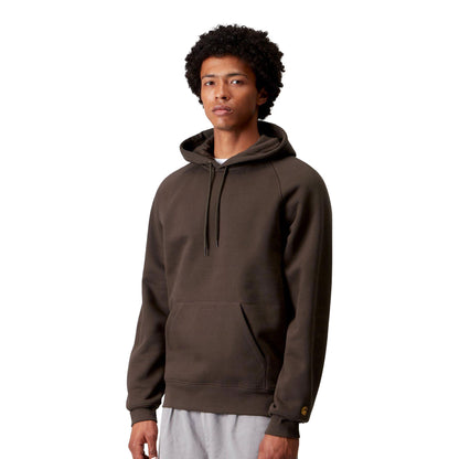 Carhartt WIP Hooded Chase Sweat Tobacco/Gold  - I03366100WXX