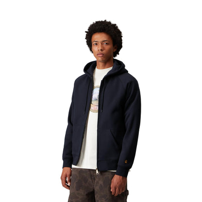 Carhartt WIP Hooded Chase Jacket Dark Navy/Gold  - I03366400HXX