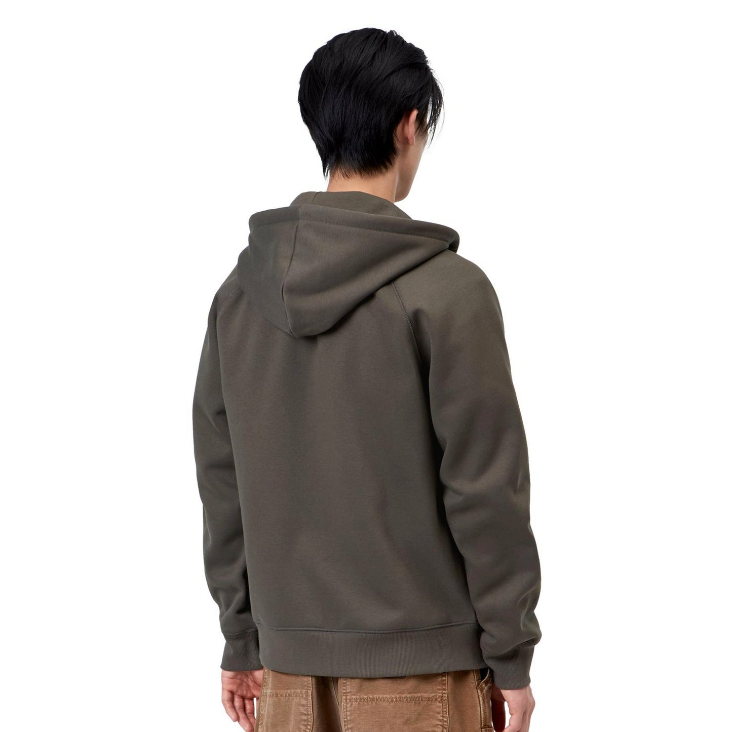 Carhartt WIP Hooded Chase Jacket Shungite/Gold  - I0336643X9XX
