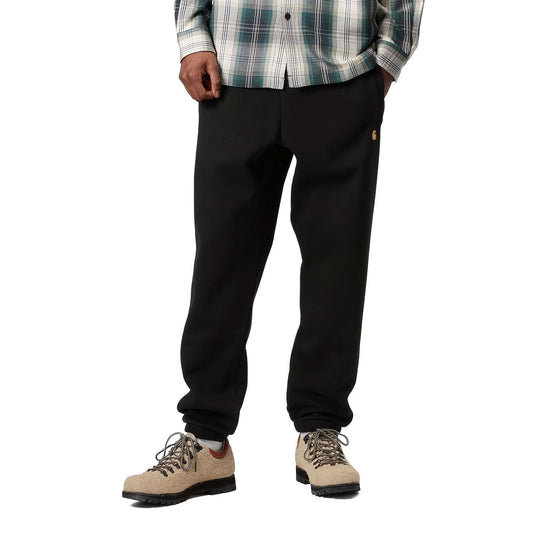 Carhartt WIP Chase Sweat Pant Black/Gold  - I03366700FXX