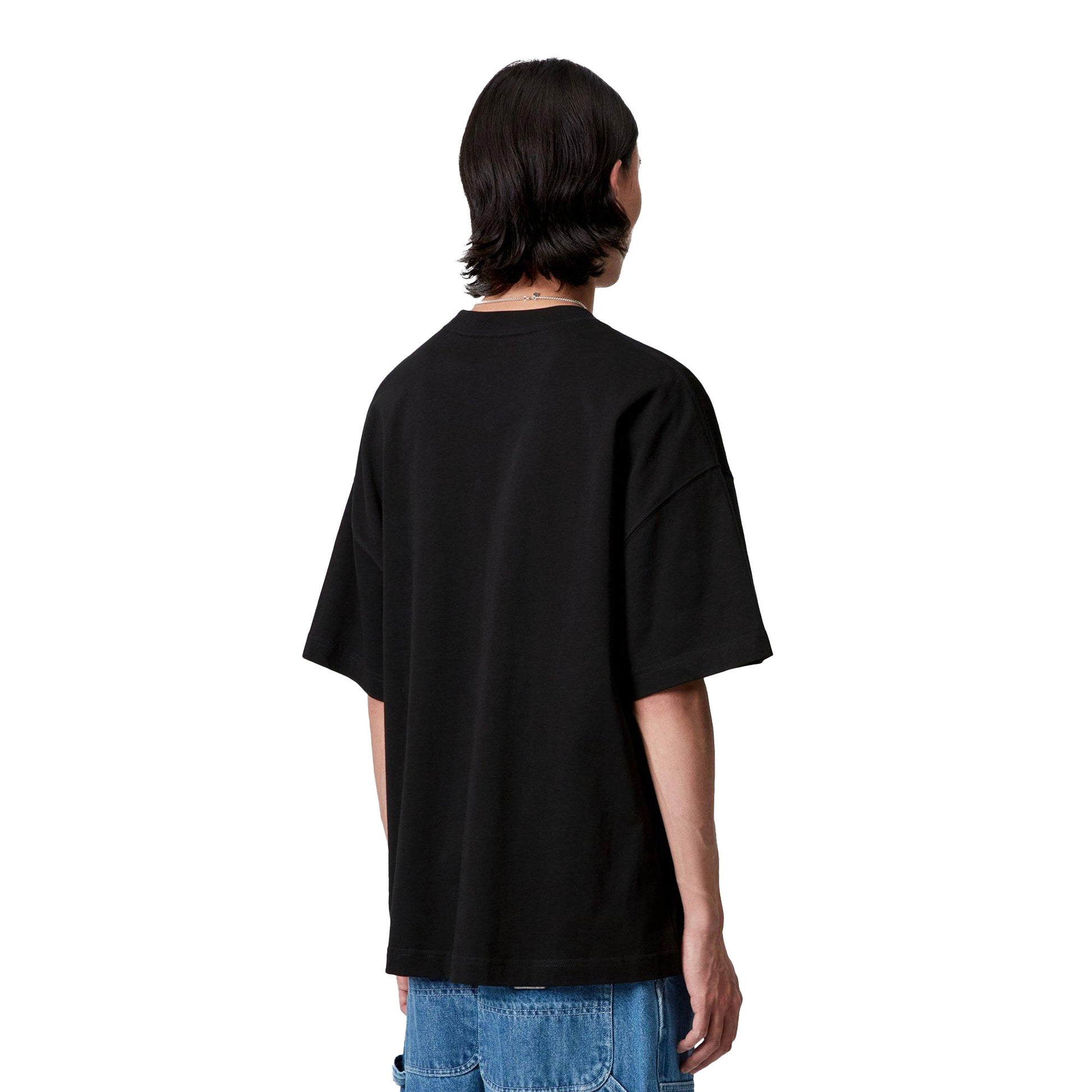 Carhartt WIP S/S Signature Script T-Shirt Black/White  - I0338280D2XX