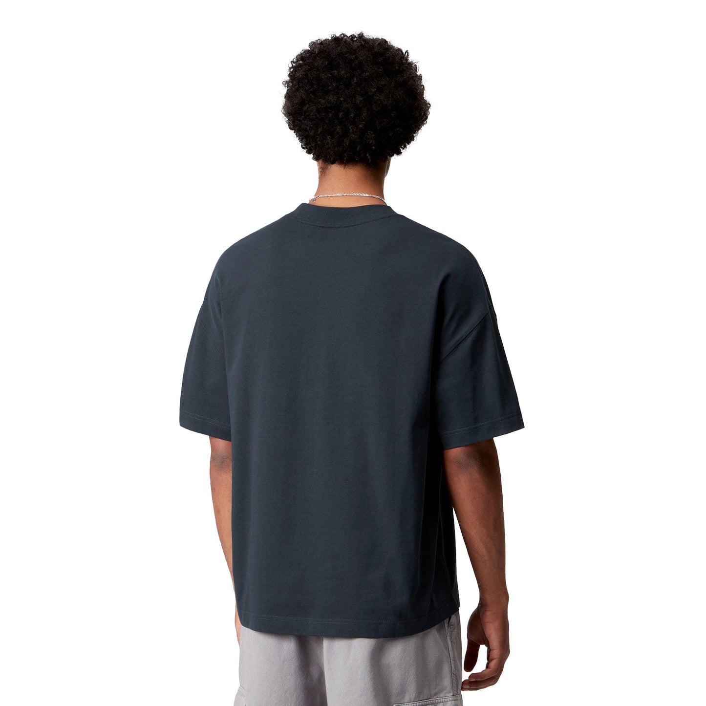 Carhartt WIP S/S Signature Script T-Shirt Deep Night/Pink  - I0338283CFXX