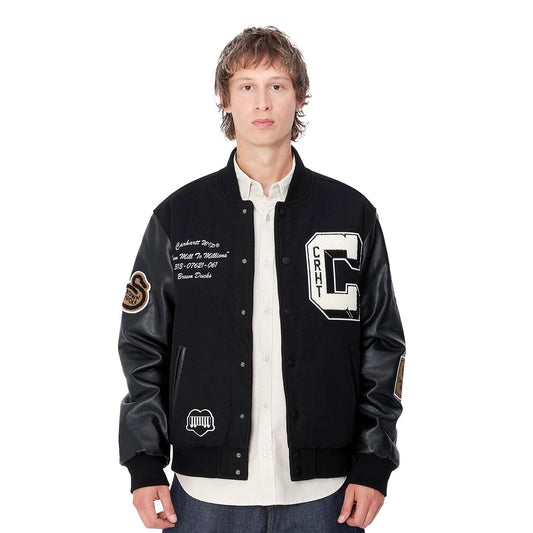 Carhartt WIP Brown Ducks Bomber Black/Black  - I03385500EXX