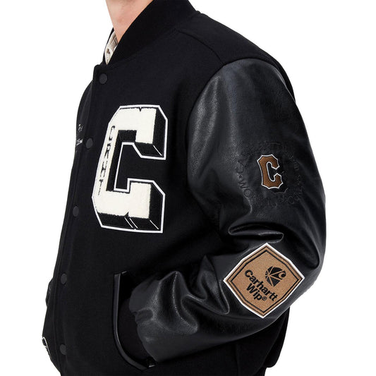 Carhartt WIP Brown Ducks Bomber Black/Black  - I03385500EXX
