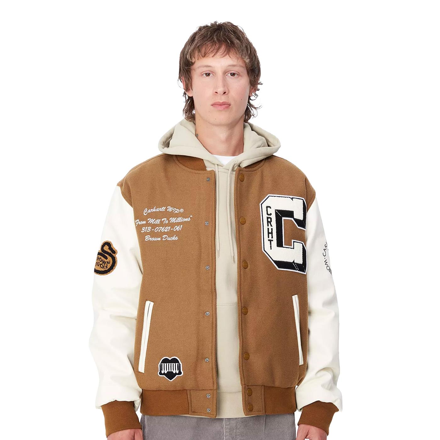 Carhartt WIP Brown Ducks Bomber Hamilton Brown/Wax  - I0338551X4XX