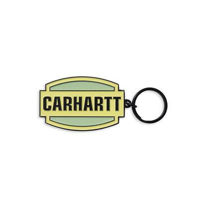 Carhartt WIP Press Script Keychain Zinc Alloy Arctic Lime  - I03386829TXX