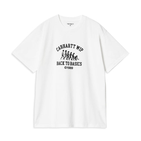 Carhartt WIP S/S Basics T-Shirt White/Black  - I03398900AXX