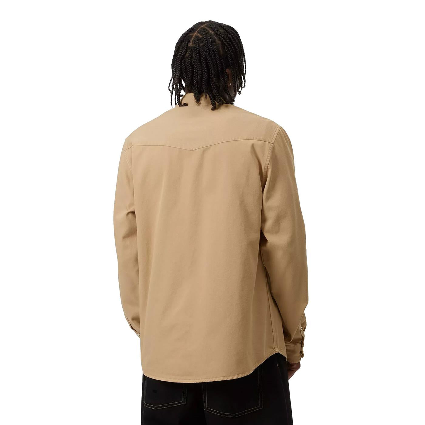 Carhartt WIP L/S Santa Fe Shirt Dusty Hamilton Brown  - I03438407EGD