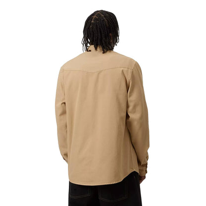Carhartt WIP L/S Santa Fe Shirt Dusty Hamilton Brown  - I03438407EGD