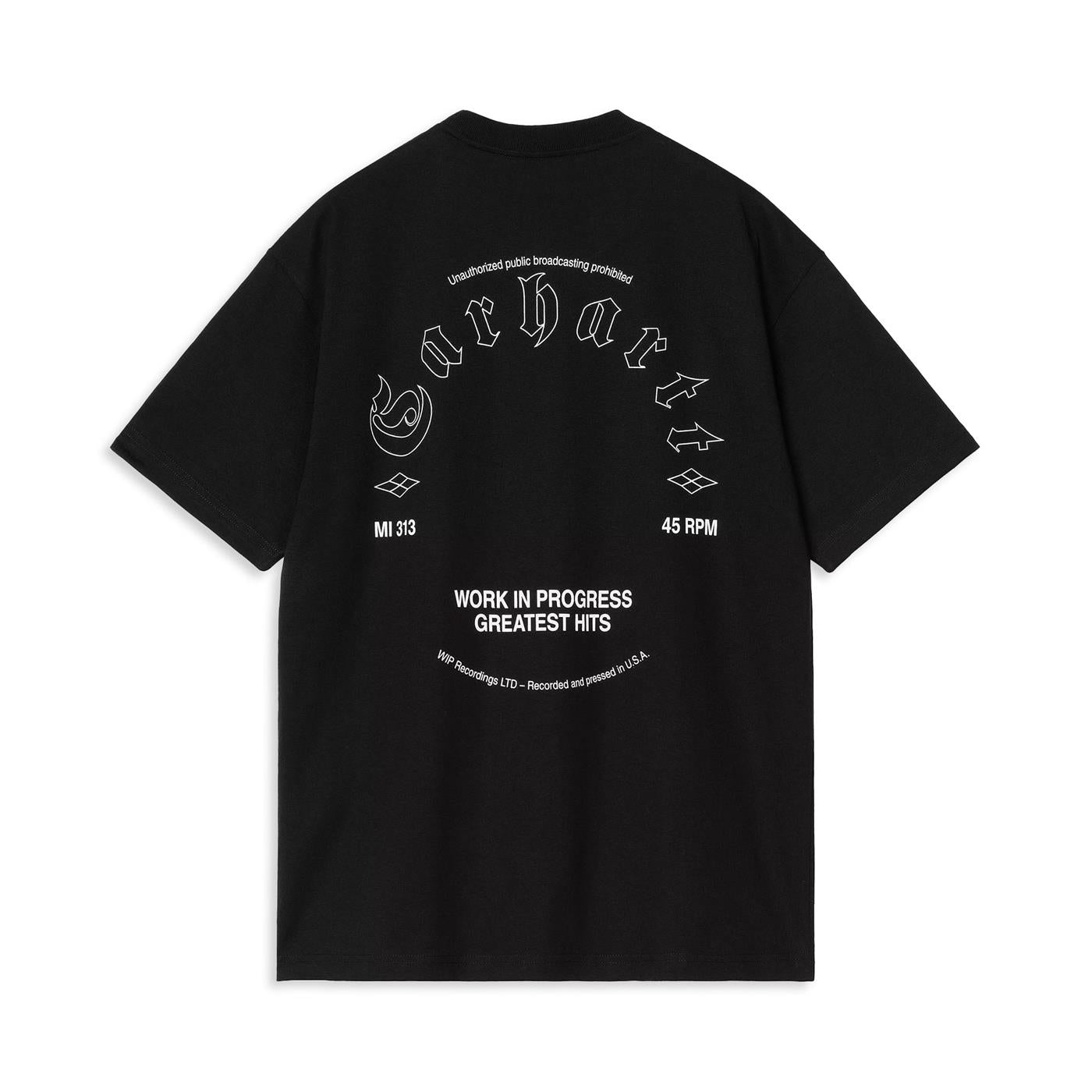 Carhartt WIP S/S Greatest Hits T-Shirt Black/White  - I0343940D2XX