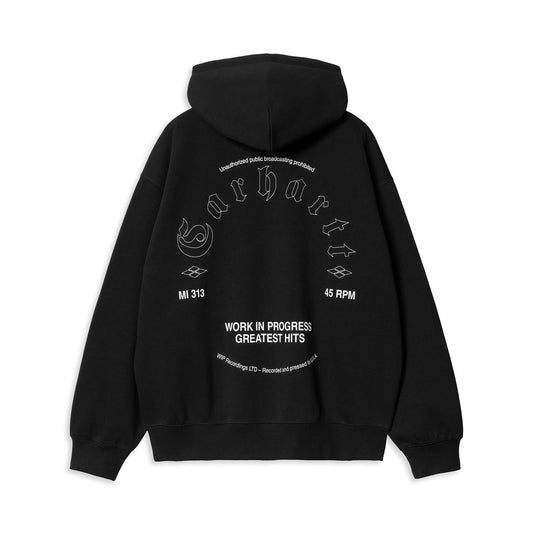Carhartt WIP Hooded Greatest Hits Sweat Black/White  - I0344160D2XX