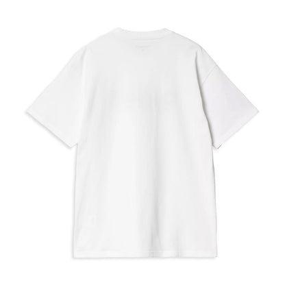 Carhartt WIP S/S Label Script T-Shirt White  - I03442102XX