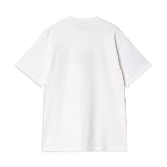 Carhartt WIP S/S Label Script T-Shirt White  - I03442102XX