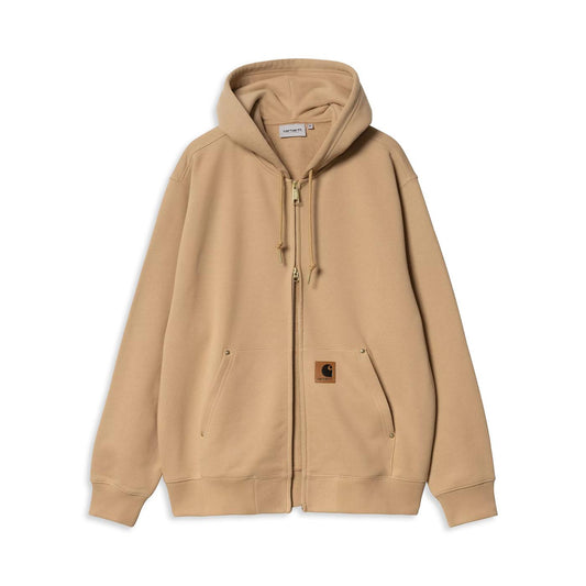 Carhartt WIP Hooded Eldon Sweat Jacket Dusty Hamilton Brown  - I03442807EXX