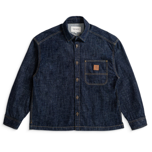 Carhartt WIP W Lovilia Shirt Jacket Blue rinsed  - I0344610102