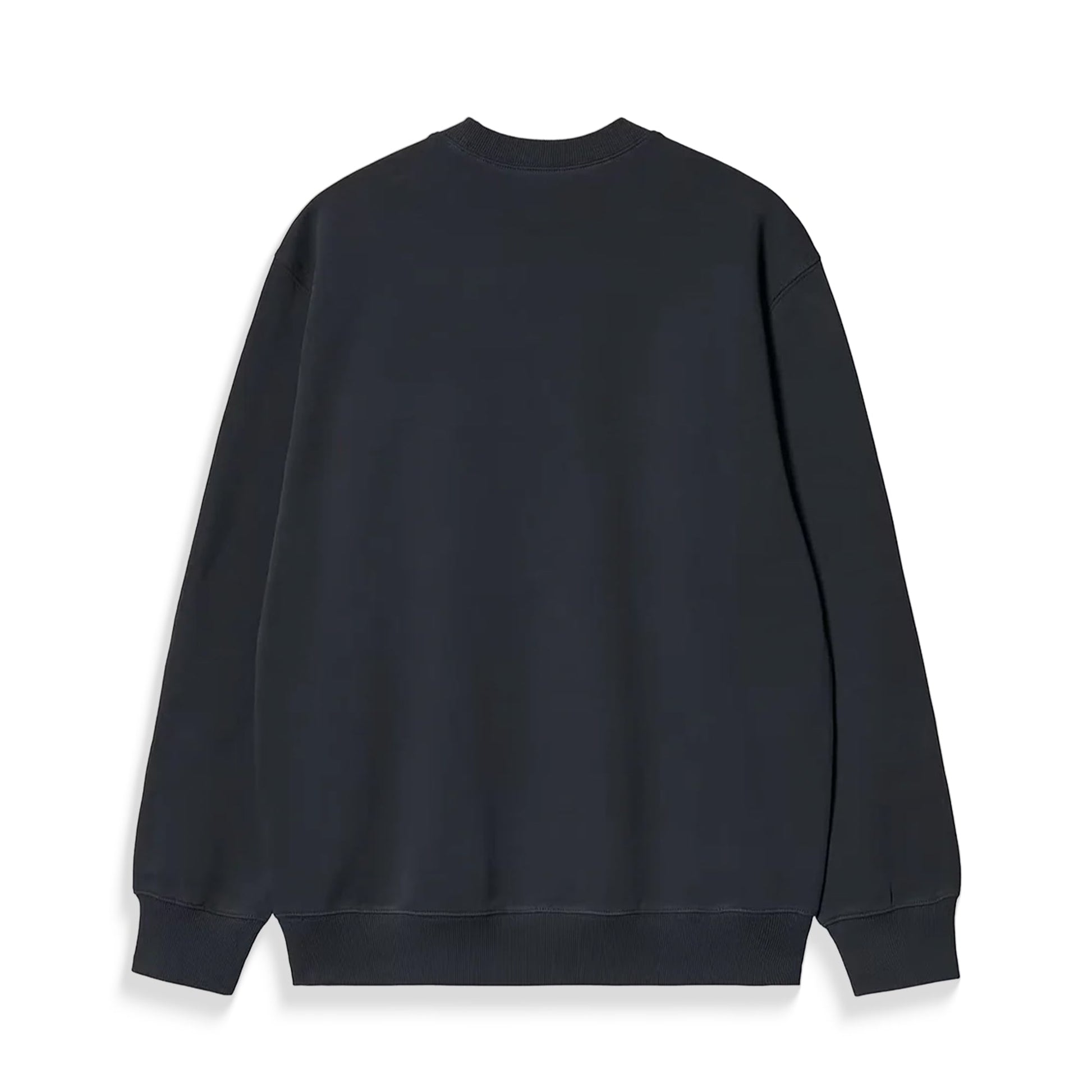 Carhartt WIP Script Embroidery Sweat Deep Night/White  - I03449638LXX