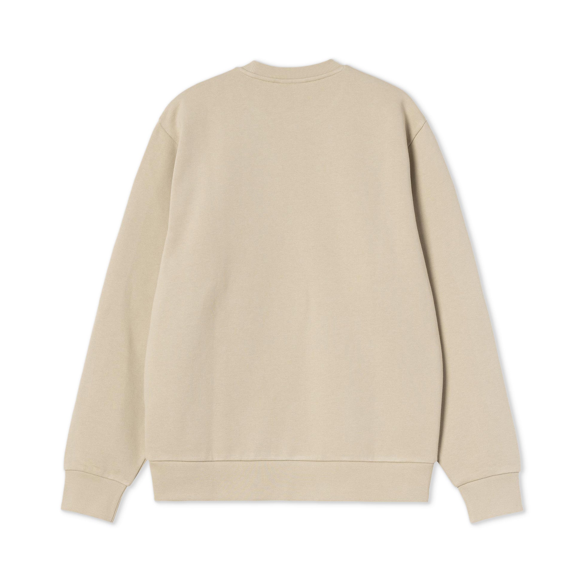 Carhartt WIP Script Embroidery Sweat Barchan/White  - I0344963LWXX