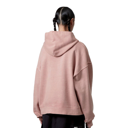 Carhartt WIP W Hooded Benton Sweat Glassy Pink garment dyed  - I0345121NJGD