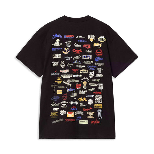 Carhartt WIP S/S Logo T-Shirt Black  - I03464389XX