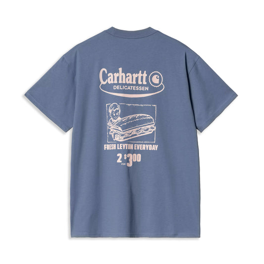 Carhartt WIP S/S Catalogue T-Shirt Blue Iris/Air Pink  - I0346442X7XX